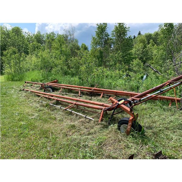 Sprayer Booms, One is bent.