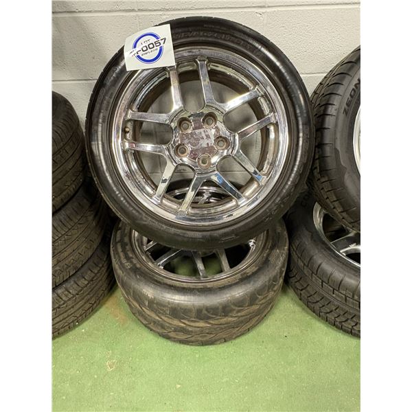 NO RESERVE 01-04 Corvette Z06 Replica wheels with tires