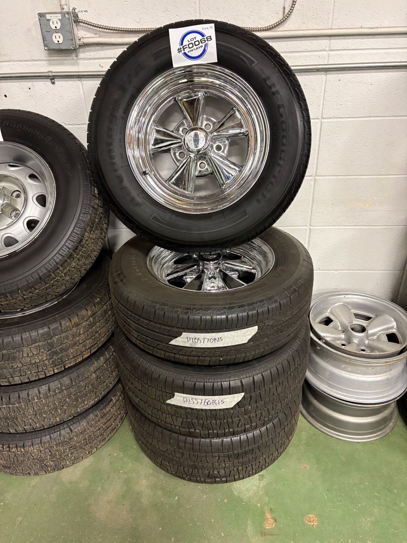 Choppas Rims RESERVE MET Chrome Cragar Rims w/ tires