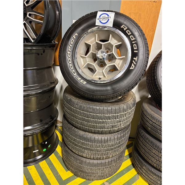 RESERVE MET! Factory Pontiac rims w/ tires