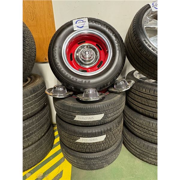 NO RESERVE Factory GM Rallye wheels w tires
