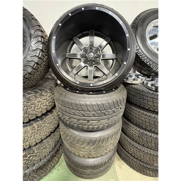 NO RESERVE Fuel rims with tires
