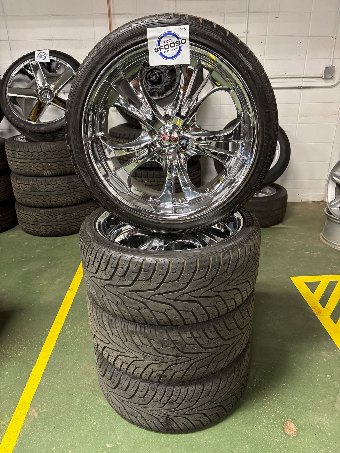 Boss Custom Chrome rims w/ tires