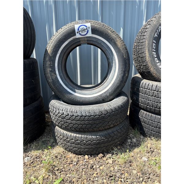 NO RESERVE Road King Courier Tires 215/75R14