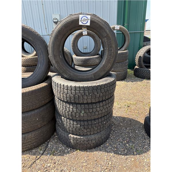 NO RESERVE Blackhawk BDR28 225/70R19.5 Tires