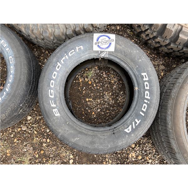 NO RESERVE BFGoodrich Radial T/A 275/50R15 Tire