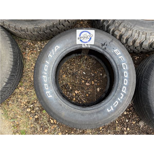 NO RESERVE BFGoodrich Radial T/A 275/50R15 Tire