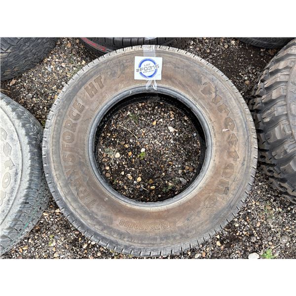 NO RESERVE Firestone Transforce HT 275/70R18 Tire