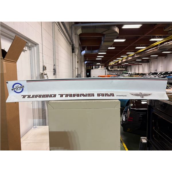 NO RESERVE 1979 Trans am Trunk Wing