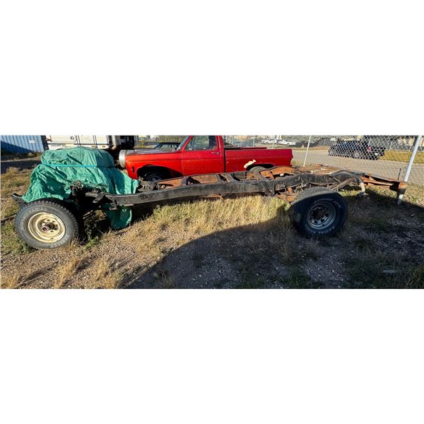 NO RESERVE 1978 F250 Crew Cab Frame with 6.9 IDI Diesel Engine