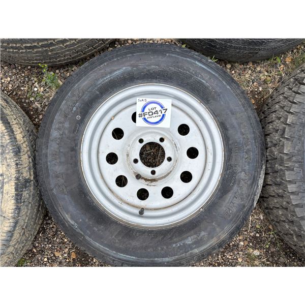 NO RESERVE Super Trail ST Radial Tire 205/75R15 w/ 5x4.5 Rim