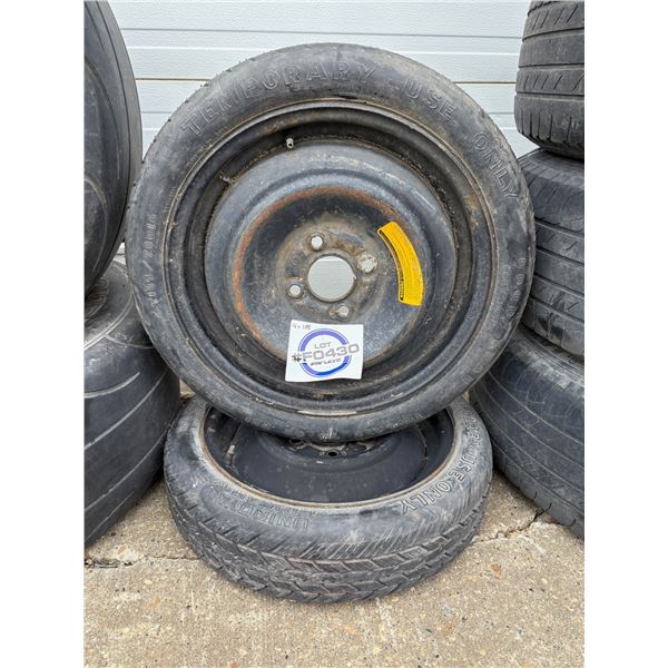 NO RESERVE Spare Rims and Tires