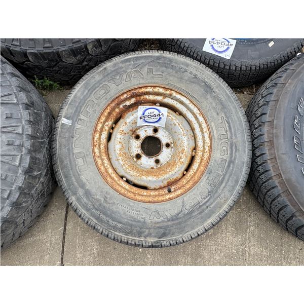 NO RESERVE Uniroyal Tiger Paw Tire and rim