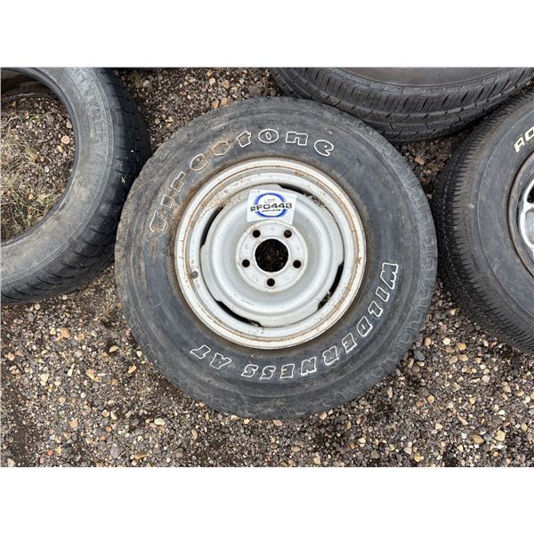 NO RESERVE Firestone Wilderness AT Tire and rim