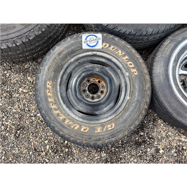 NO RESERVE Dunlop Qualifier G/T Tire and rim