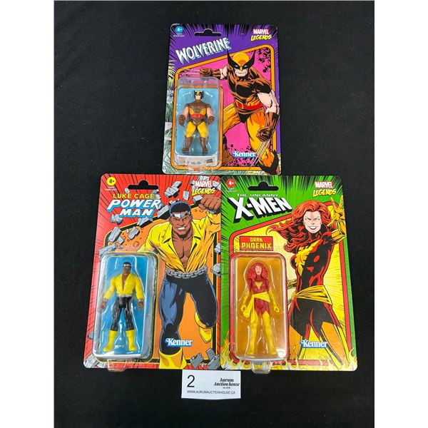 Lot of 3 Marvel Legends Figurines, Sealed in Original Packages