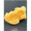 Image 3 : Hand Carved Gemstone Dog With Hat in Mouth Super Cute! Genuine