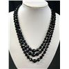 Image 2 : Antique Faceted French Jet Bead Necklace