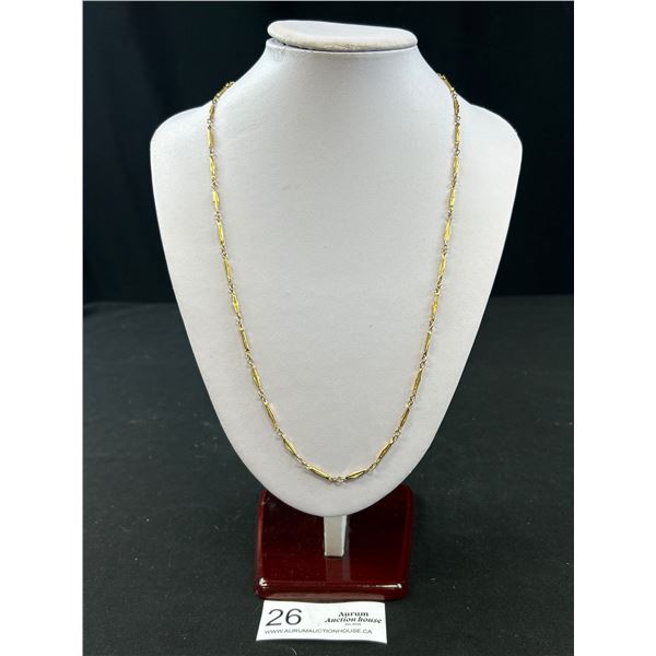 Art Deco Link Gold Chain