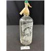 Image 2 : Vintage Comersall Brothers Seltzer Syphon Bottle Nice Graphics