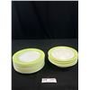 Image 1 : 1950s-60s Lime Green Pyrex - 8 Side Plates + 4 Soup Bowls