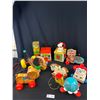 Image 1 : Box of 60s-70s Pre-Loved Fisher Price Toys