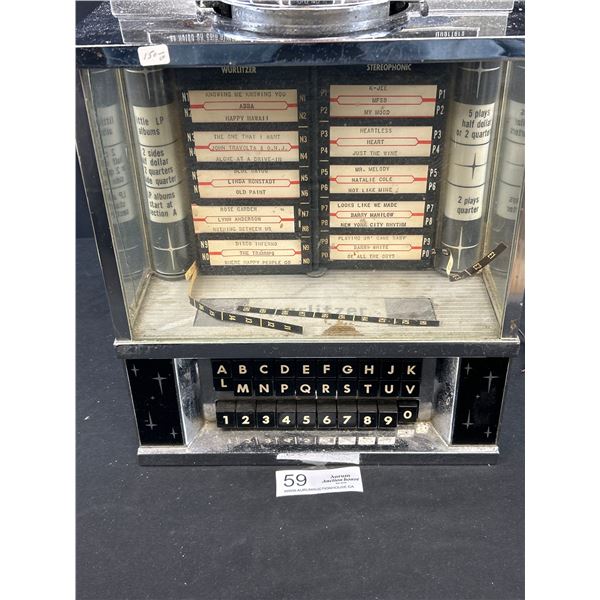 Vintage Coin Operated Countertop Record Selector