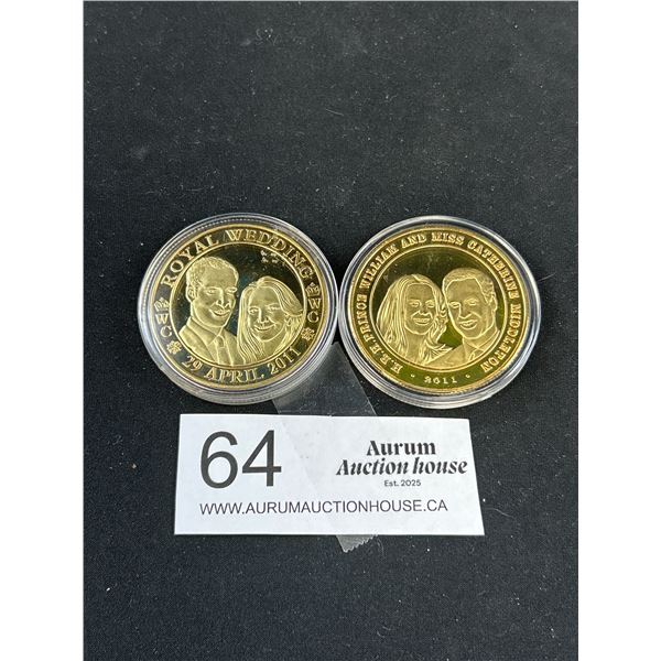 Vintage 24K Gold Plated Royal Token 2011