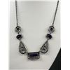 Image 4 : Stunning Purple Rhinestone Necklace