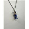 Image 2 : Antique Sterling Silver Enamel Mechanical Windmill Necklace