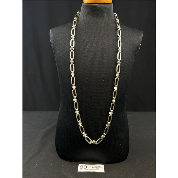 Gorgeous! Heavy Beautiful Link Silver Chain, Quality!