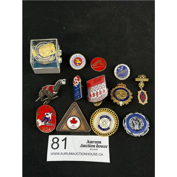 Vintage Antique Enamel Pins