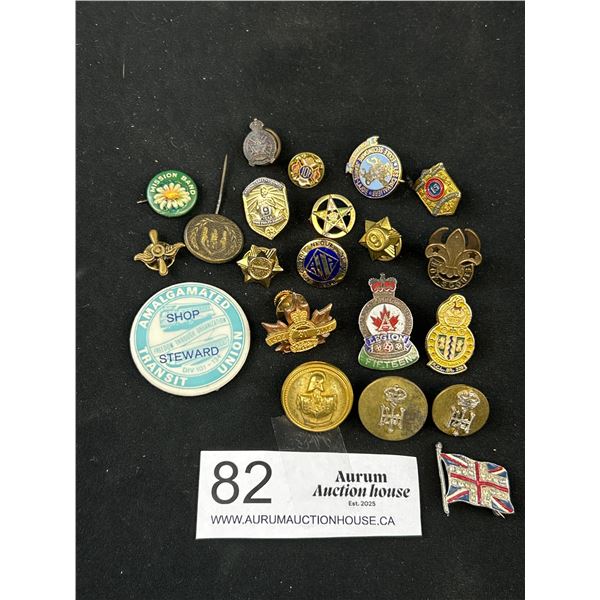 Antique Vintage Pins Buttons