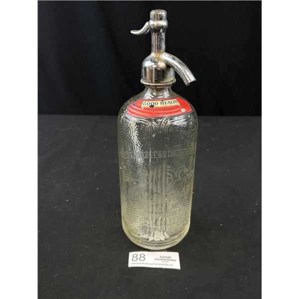 Vintage Rock Creek Embossed Seltzer Bottle From Washington DC
