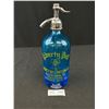 Image 1 : Vintage Blue Bottle w/ Gold Writing Liberty Bottling Company, Allen Town PA, Seltzer Bottle, Nice Gr