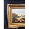 Image 3 : Antique 1890s 18" x 13" Native Painting On Academy Board, Rare Piece of Canadiana