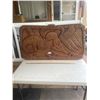 Image 1 : Beautiful Mid Century West Coast Native Carved, Very Large Wall Plaque, Nicely Done 44" Wide x 22" T