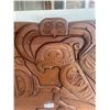 Image 3 : Beautiful Mid Century West Coast Native Carved, Very Large Wall Plaque, Nicely Done 44" Wide x 22" T
