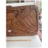 Image 4 : Beautiful Mid Century West Coast Native Carved, Very Large Wall Plaque, Nicely Done 44" Wide x 22" T