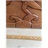Image 5 : Beautiful Mid Century West Coast Native Carved, Very Large Wall Plaque, Nicely Done 44" Wide x 22" T