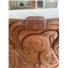 Image 6 : Beautiful Mid Century West Coast Native Carved, Very Large Wall Plaque, Nicely Done 44" Wide x 22" T