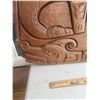 Image 8 : Beautiful Mid Century West Coast Native Carved, Very Large Wall Plaque, Nicely Done 44" Wide x 22" T