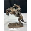 Image 3 : 6.5" Tall Bronze Bronco Buster Statue