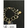 Image 3 : Vintage Genuine Pearls Hearts Gold Plated Bracelet