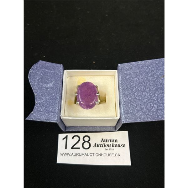Huge Vintage Genuine Lavendar Quality Ring