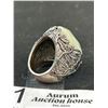 Image 4 : Heavy Solid Silver Mens Ring Genuine Stone