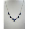 Image 2 : Vintage Sterling Silver Lapis Necklace