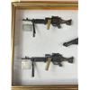 Image 2 : 24" x 12" Framed Miniature Gun Collection