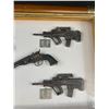 Image 3 : 24" x 12" Framed Miniature Gun Collection