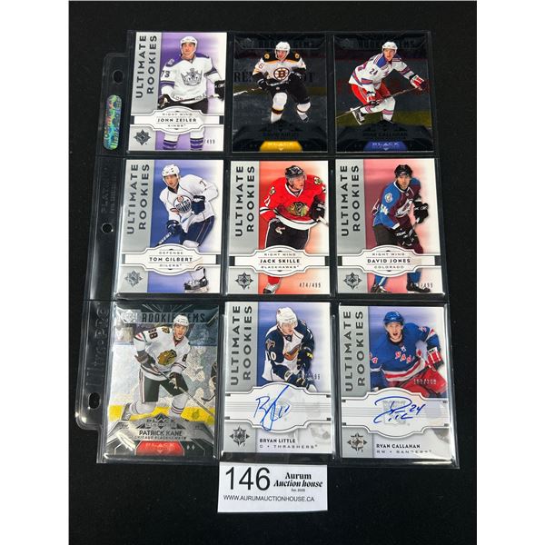 Lot of 9 Ultimate Rookie Cards 2007-08 Some Signed